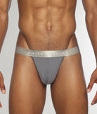 Parke & Ronen Solid Thong Grey