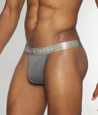 Parke & Ronen Solid Thong Grey