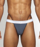 Parke & Ronen Retro Solid Thong Prussian