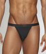 Parke & Ronen Coastal Nylon Thong Black
