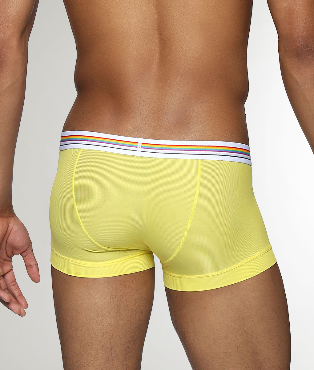 Parke & Ronen Boudoir Pride Nylon Low-Rise Trunk Canary