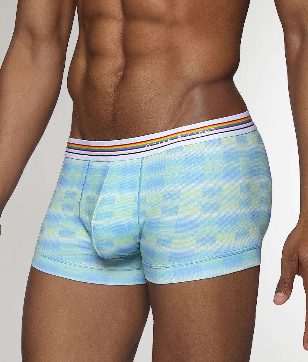 Parke & Ronen Printed Pride Low-Rise Trunk Azzuro-pride
