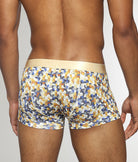 Parke & Ronen Honey Comb Printed Low Rise Trunk Gold