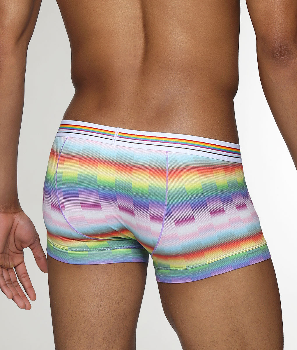 Parke & Ronen Printed Pride Low-Rise Trunk Paradise-pride