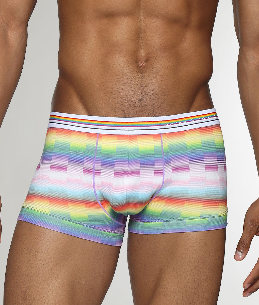 Parke & Ronen Printed Pride Low-Rise Trunk Paradise-pride