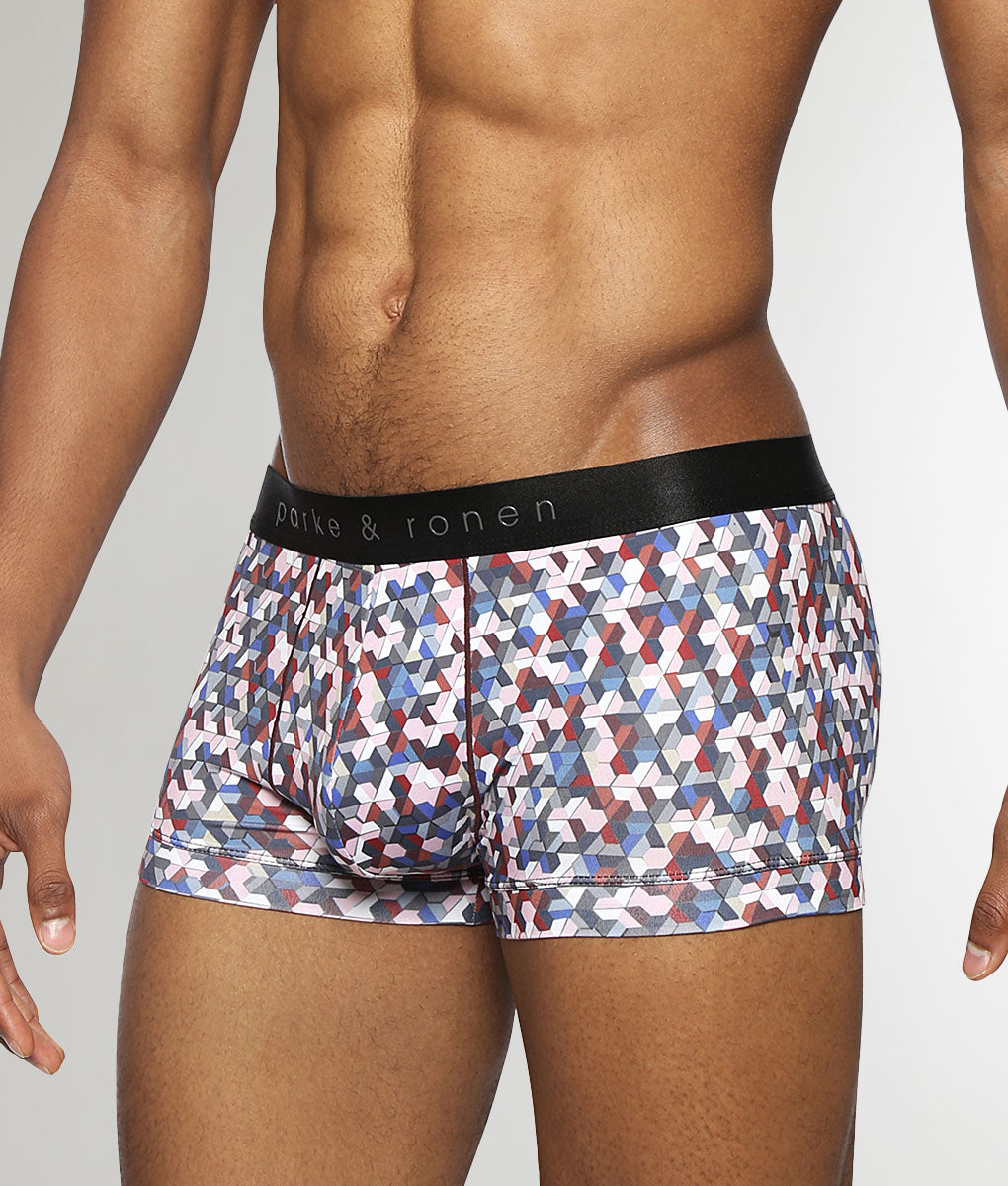 Parke & Ronen Honey Comb Printed Low Rise Trunk Vamp