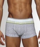 Parke & Ronen Lattice Printed Low-Rise Trunk Zest