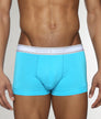 Parke & Ronen Retro Solid Low-Rise Trunk Blue-lagoon