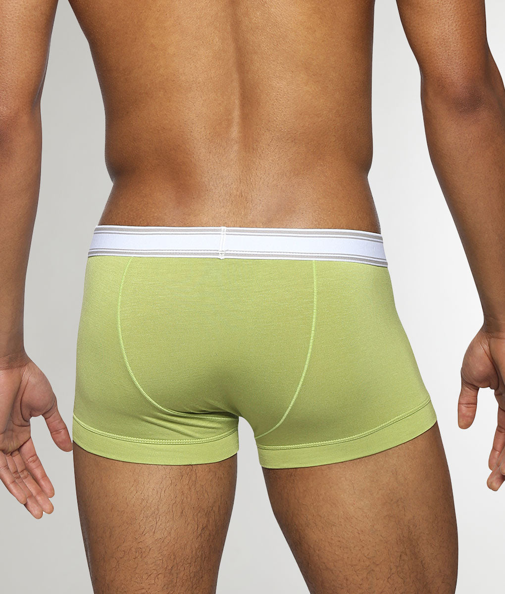 Parke & Ronen Retro Solid Low-Rise Trunk Grass