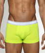 Parke & Ronen Retro Solid Low-Rise Trunk Lime-pop