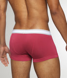 Parke & Ronen Retro Solid Low-Rise Trunk Ruby