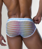 PUMP! Prism Brief Multicolour - men's brief with 45mm rope-pattern waistband, detail view
