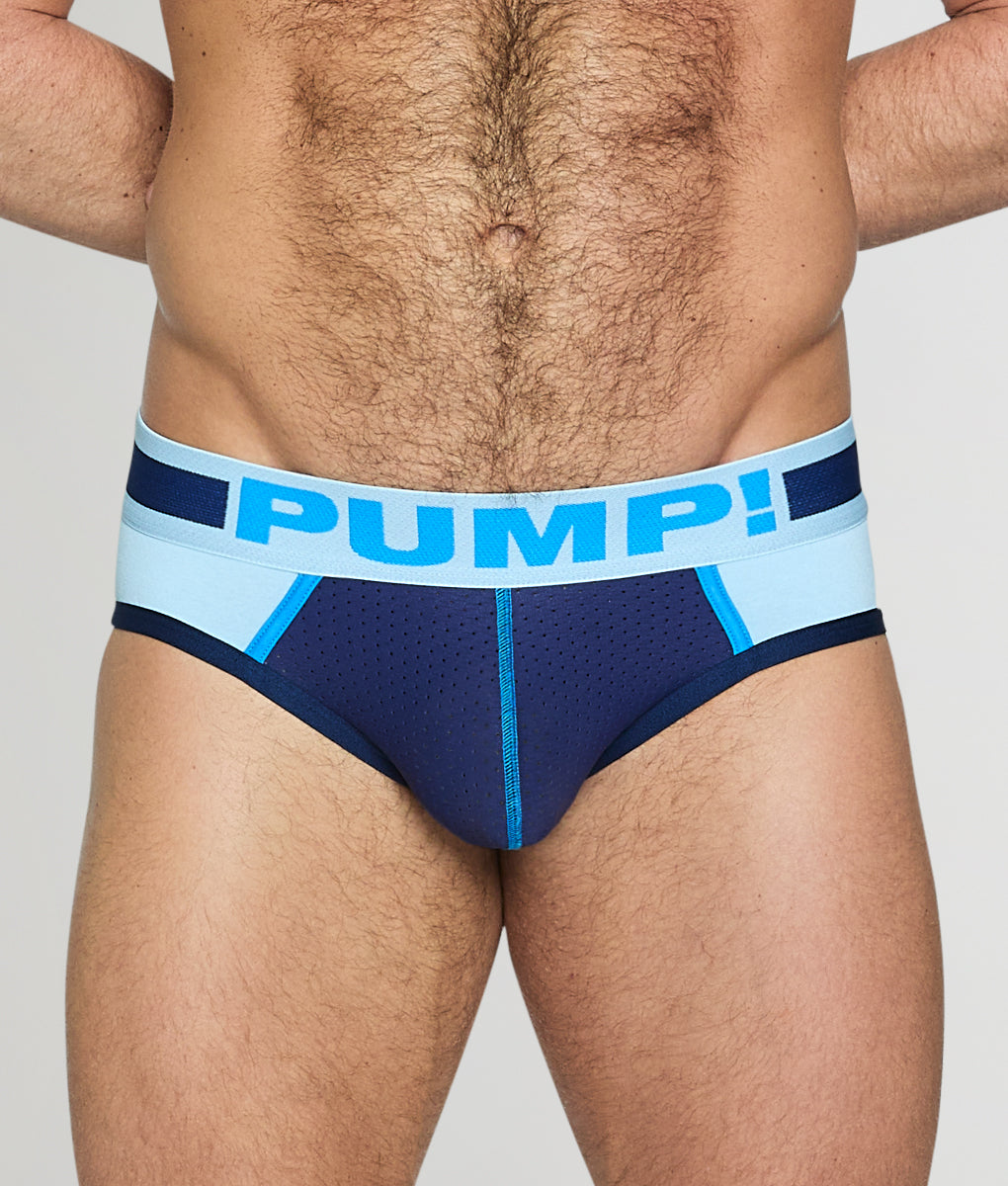 PUMP! Mercury Brief Sky-blue-navy-blue