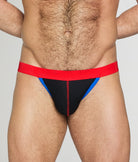 PUMP! Curium Jockstrap Black-red-blue