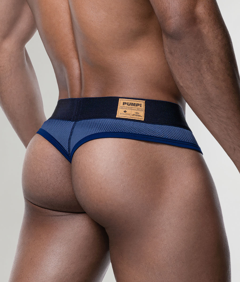 PUMP! Indigo Blue Thong Blue
