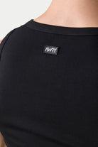 Awry Ribbed Tank Black — men's sleeveless tank top lifestyle styling