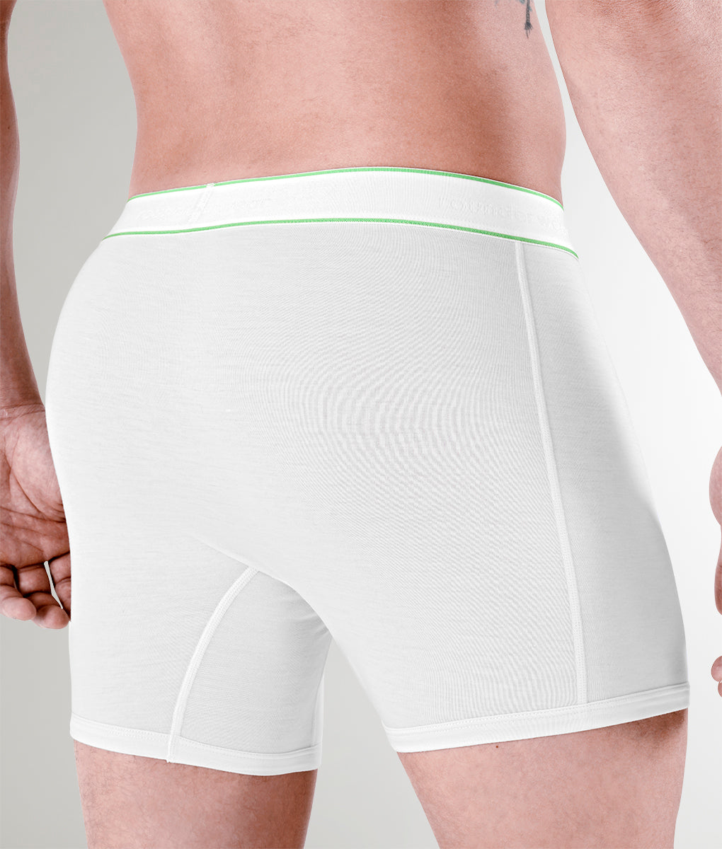 Rounderbum Bamboo Boxer Brief White