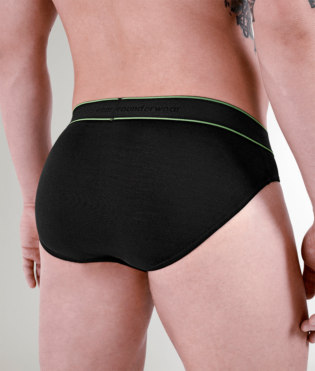 Rounderbum Bamboo Brief Black