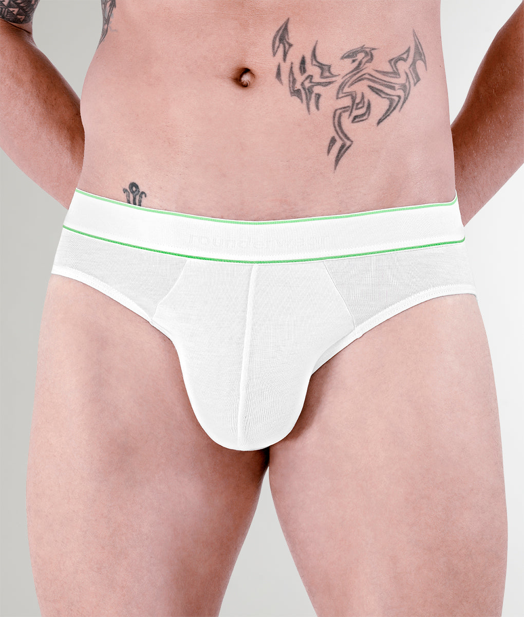Rounderbum Bamboo Brief White