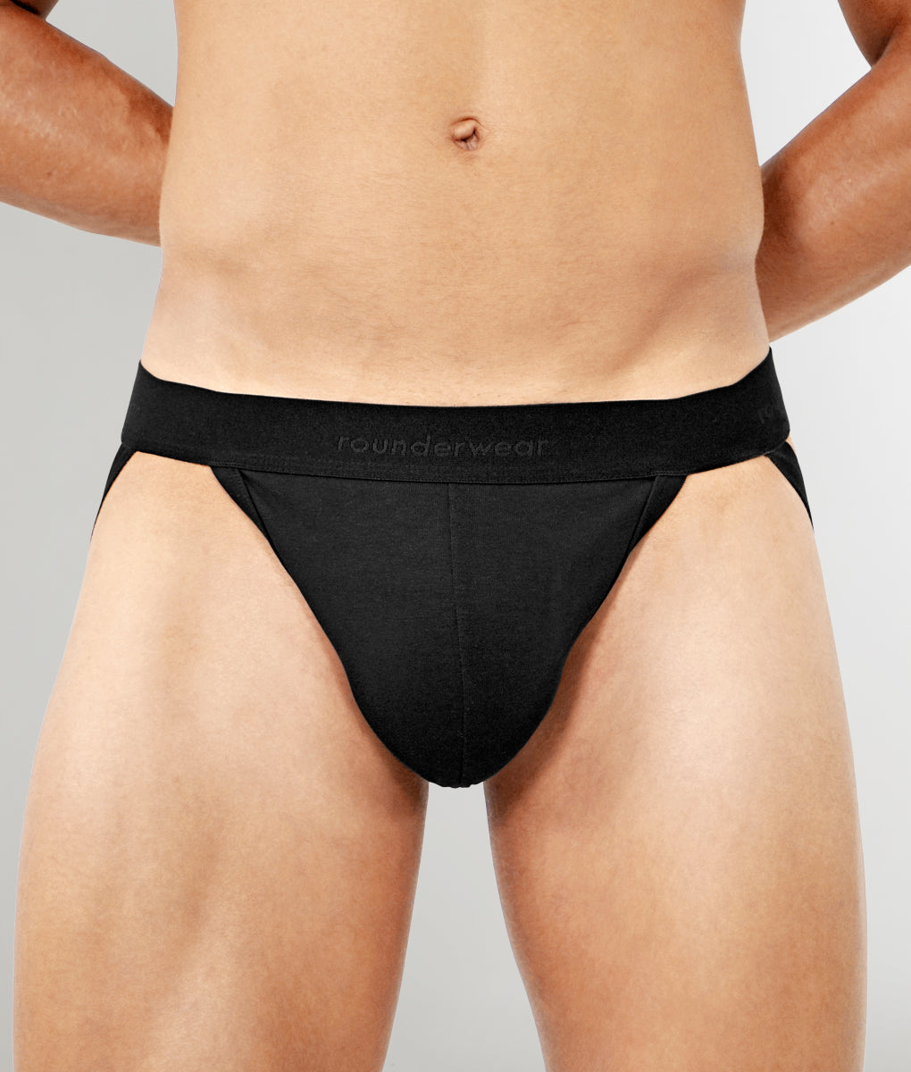 Rounderbum Essentials Jockstrap Black-2