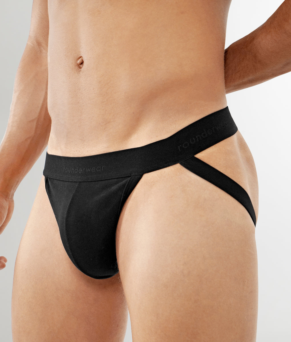 Rounderbum Essentials Jockstrap Black-2