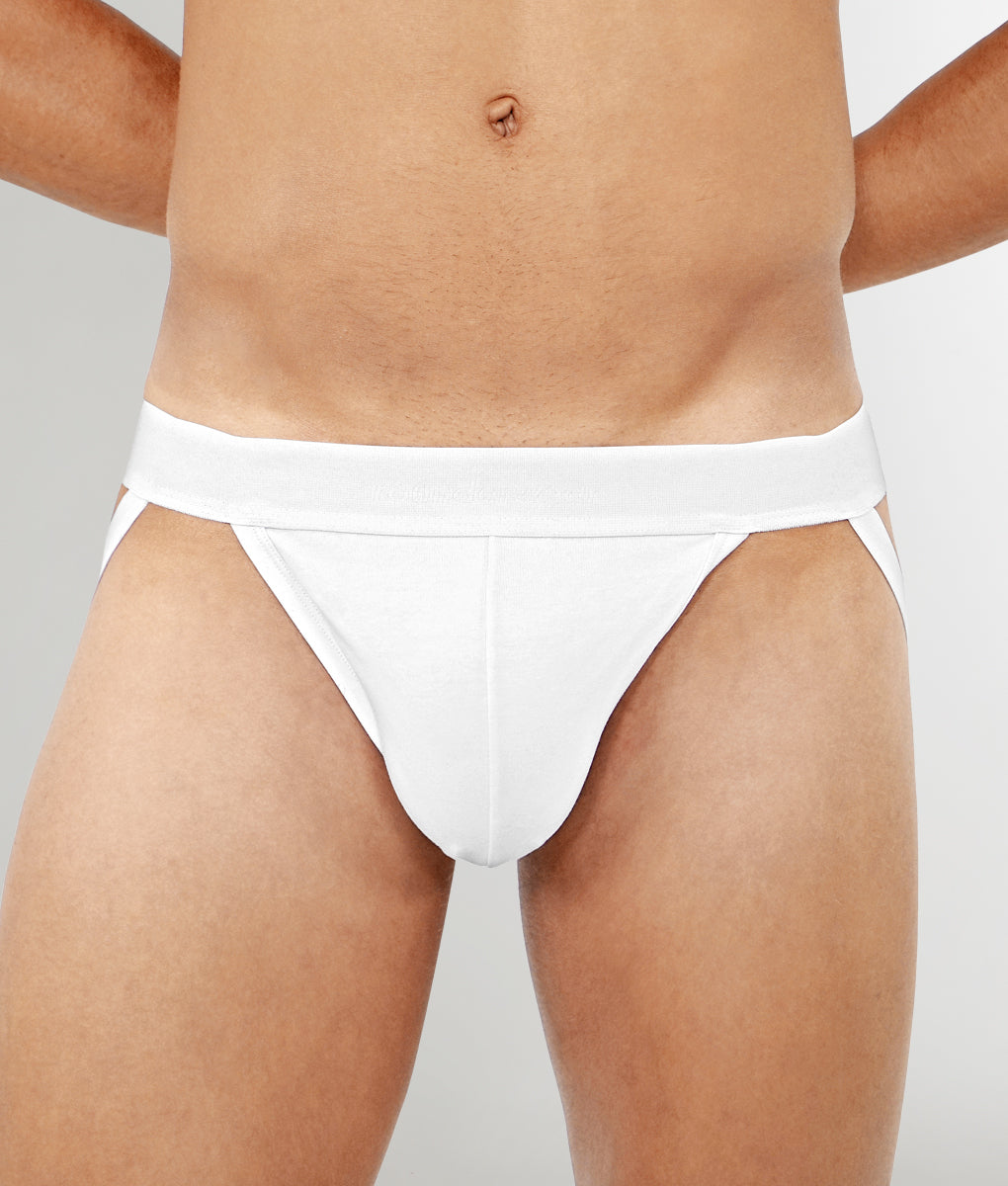 Rounderbum Essentials Jockstrap White