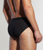 Saligia Greek Herringbone Brief Black