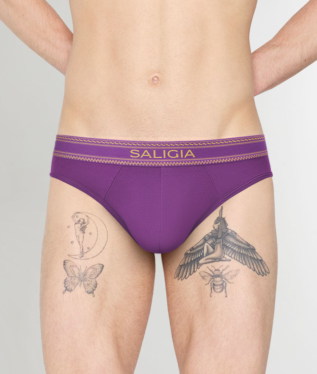 Saligia Greek Dionysia Brief Purple