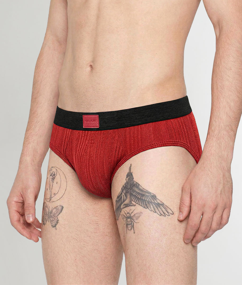 Saligia Baron Maroon Brief Red