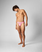 Teamm8 Score Sheer Sports Brief Blush - quick-dry nylon-spandex brief lifestyle shot