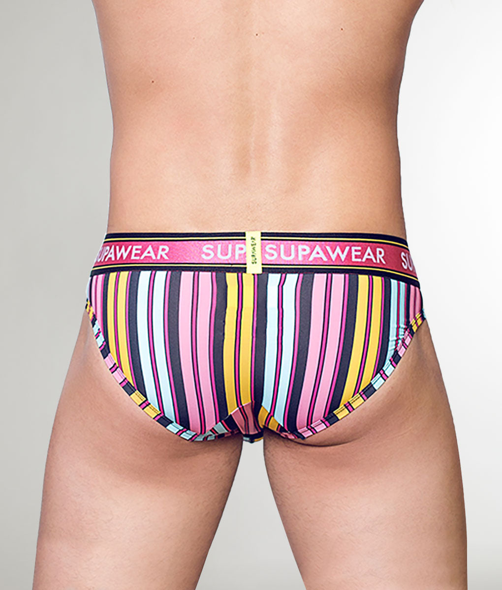 Supawear Sprint Brief Stripes Pink-stripes