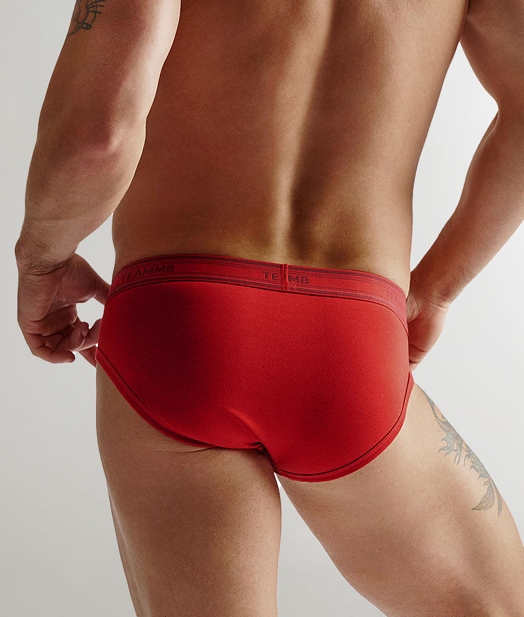Teamm8 New Cotton Classic Brief Crimson