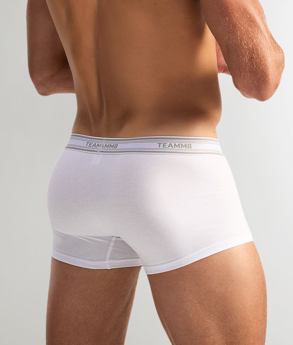 Teamm8 New Cotton Classic Trunk White