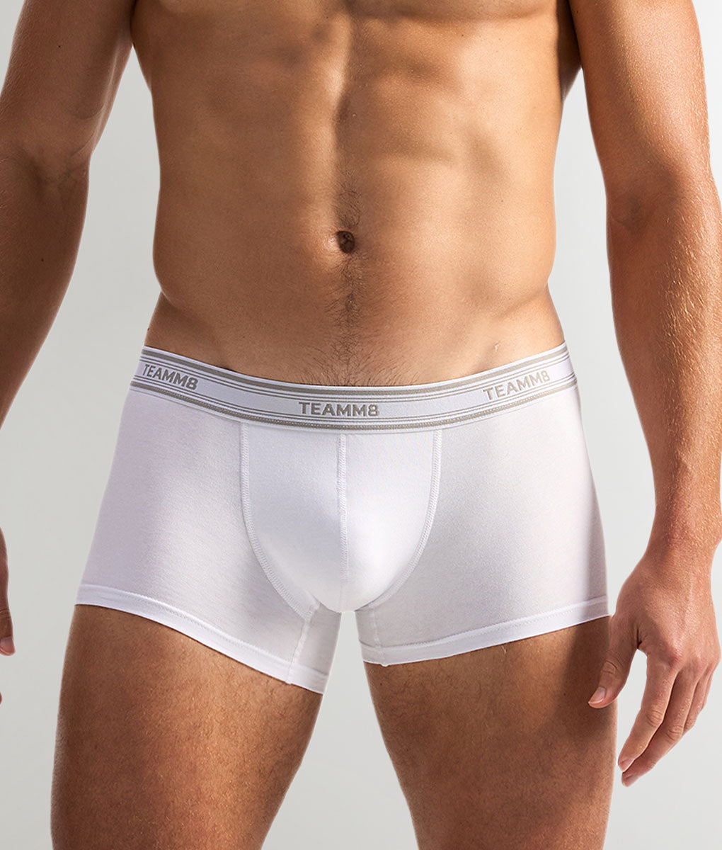 Teamm8 New Cotton Classic Trunk White