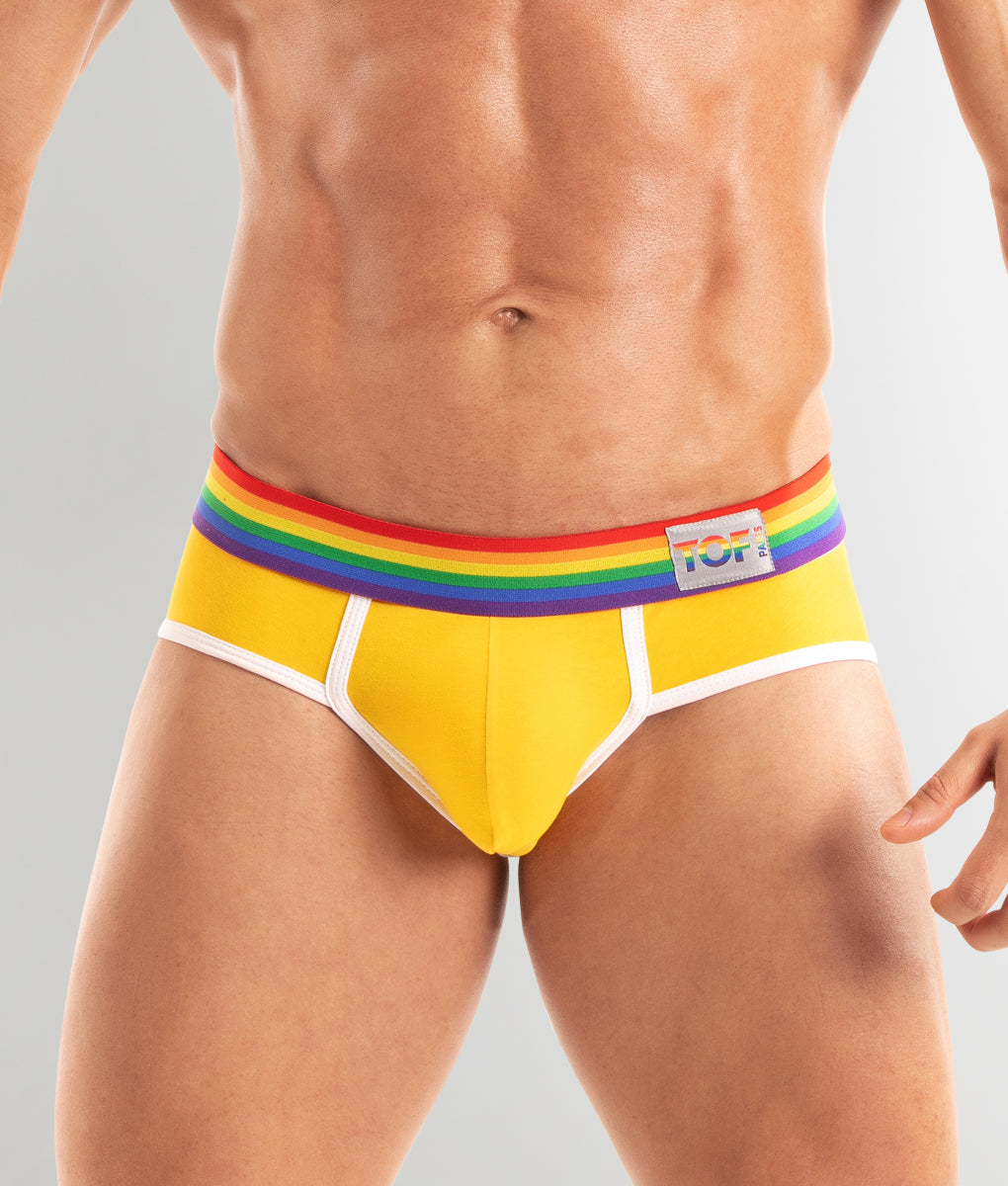 TOF Paris Pride Brief Yellow