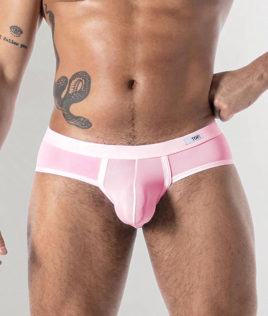 TOF Paris Mon Amour Microfiber Brief Pink
