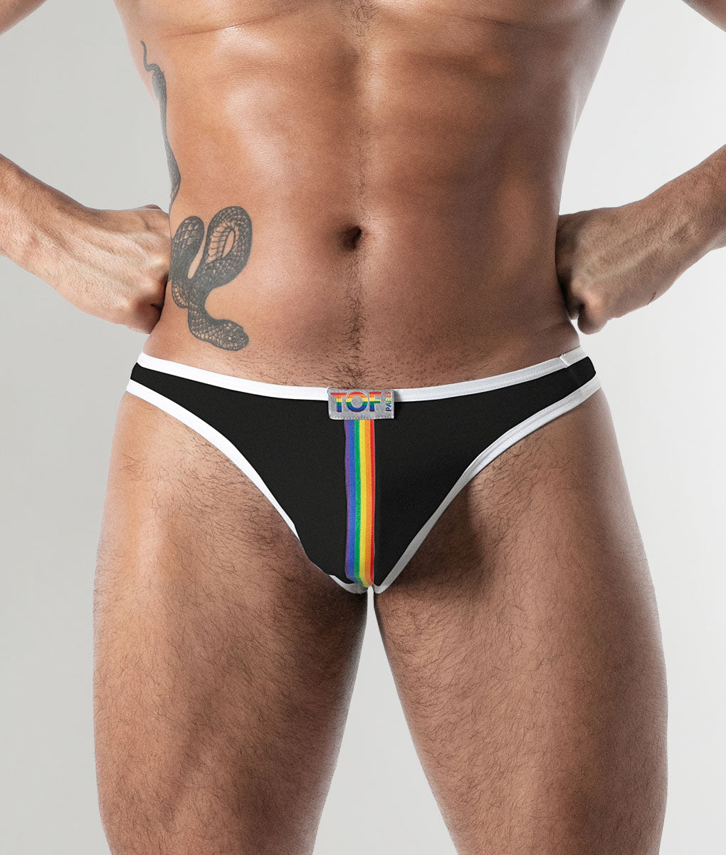 TOF Paris Joyful Pride Thong Black