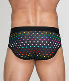Unsimply Stitched Pride Polka Dot Brief Black