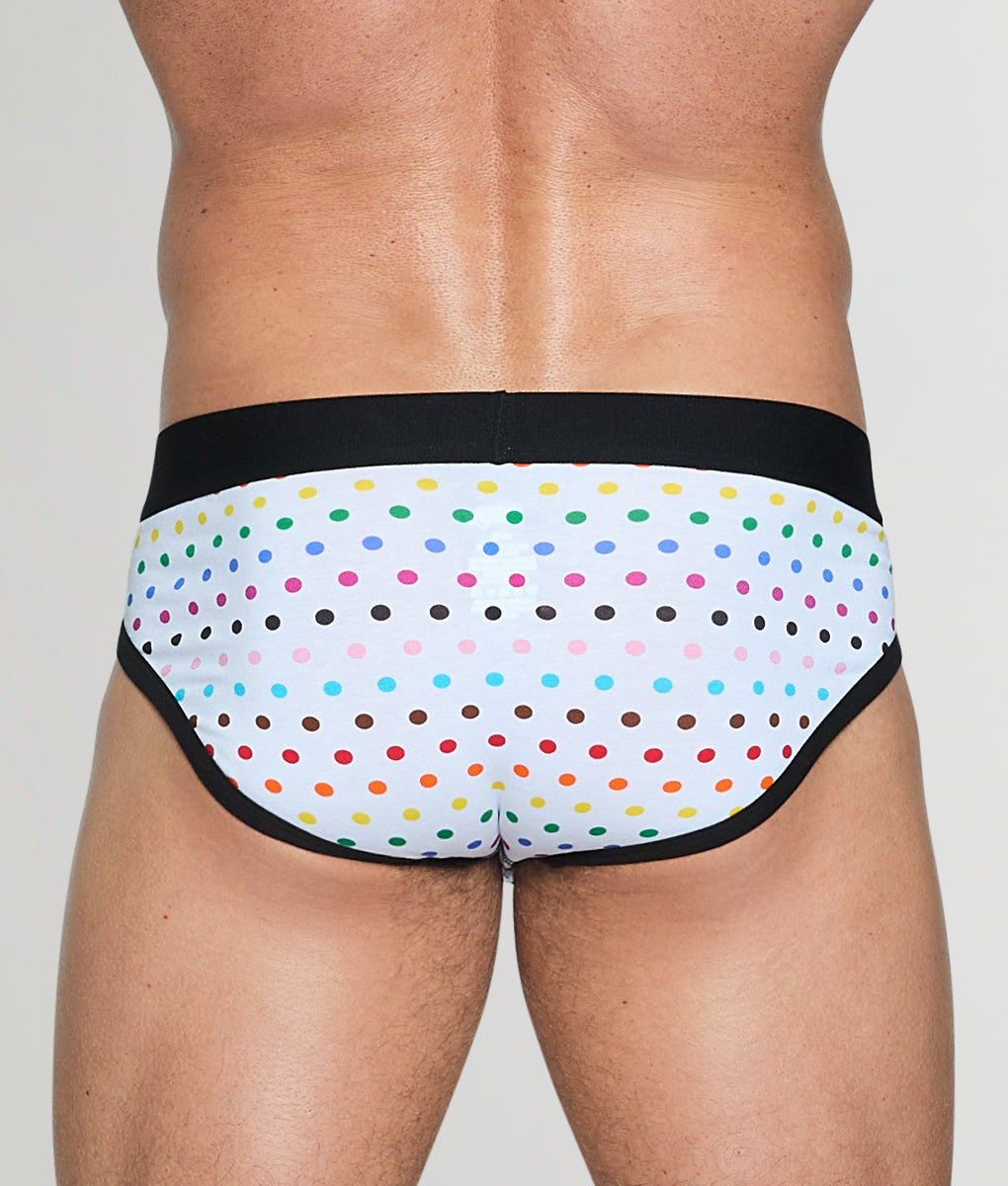 Unsimply Stitched Pride Polka Dot Brief White