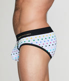 Unsimply Stitched Pride Polka Dot Brief White
