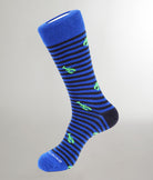 Unsimply Stitched Lobster Stripe Sock Blue-green