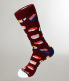 Unsimply Stitched Sushi Sock Maroon