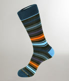 Unsimply Stitched Angeles Stripe Sock Green-multi