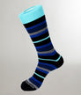 Unsimply Stitched Stripe Sock Blue