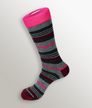 Unsimply Stitched Stripe Sock Pink