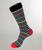 Unsimply Stitched Twin Stripe Sock Black