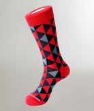 Unsimply Stitched Diamond Connect Sock Coral-multi
