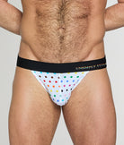 Unsimply Stitched Pride Polka Dot Jockstrap White