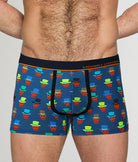 Unsimply Stitched Skull Top Hat Trunk Blue-multi
