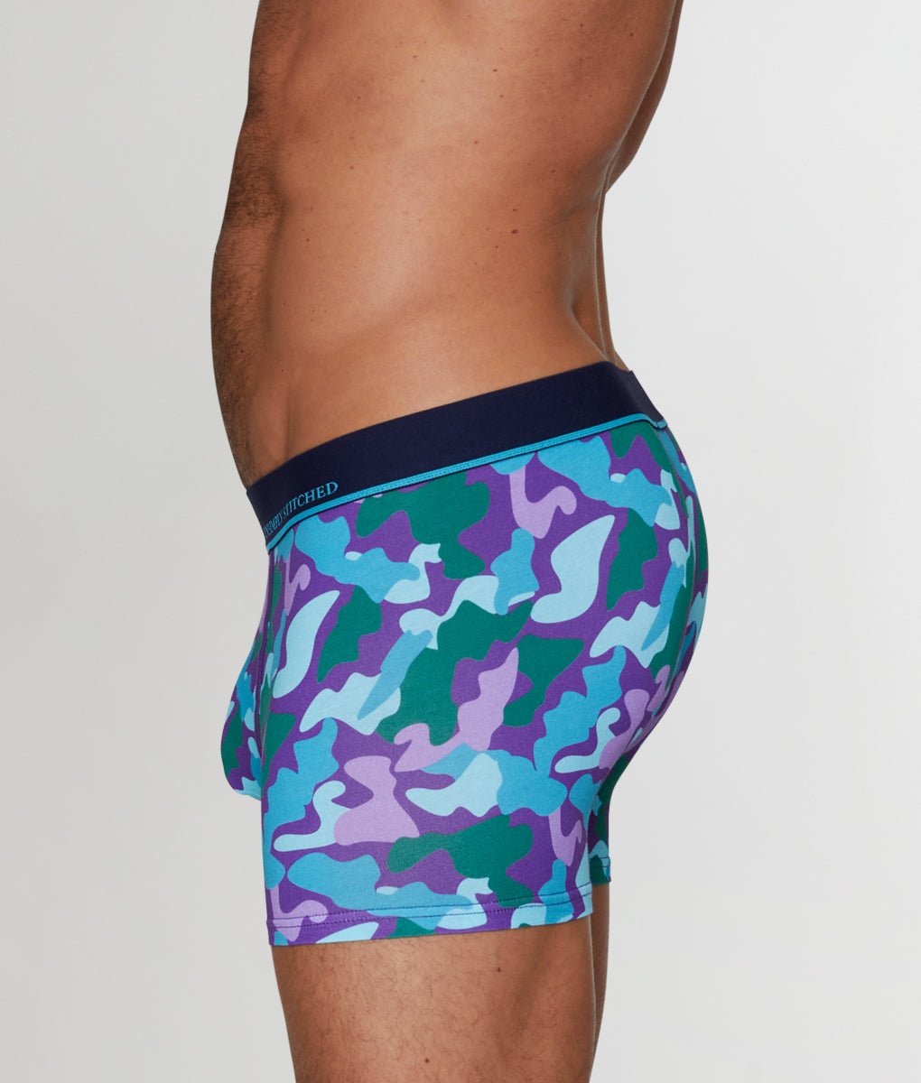Unsimply Stitched Camo Trunk Unsimply Stitched Camo Trunk Blue-purple